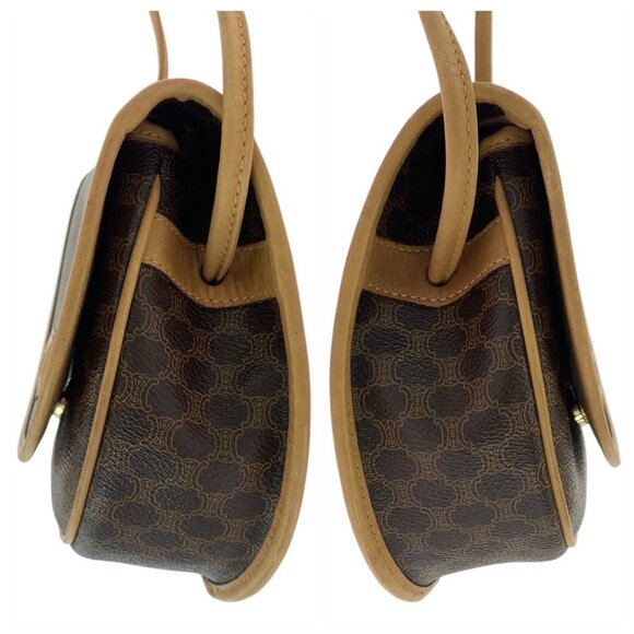CELINE Brown Leather Shoulder Bag - Picture 5 of 10